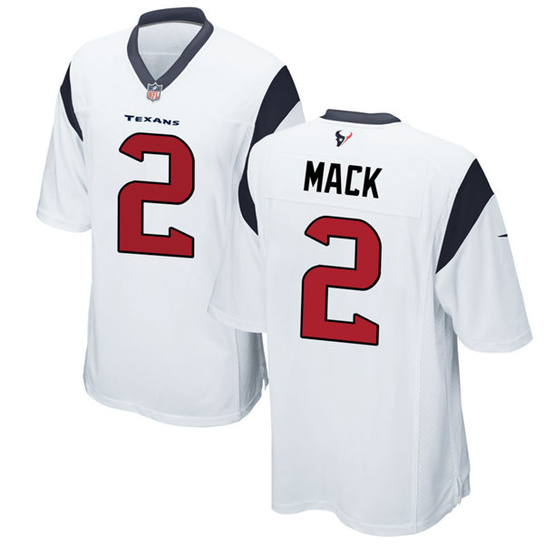 Mens Houston Texans #2 Marlon Mack Nike White Vapor Limited Player Jersey