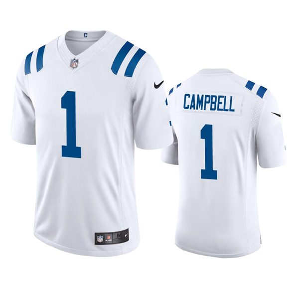 Mens Indianapolis Colts #1 Parris Campbell Nike White Vapor Limited Jersey