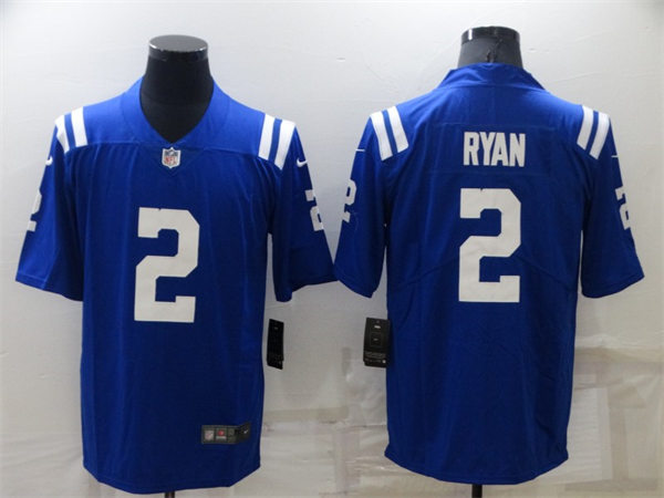 Mens Indianapolis Colts #2 Matt Ryan Nike Royal Vapor Limited Stitched Jersey