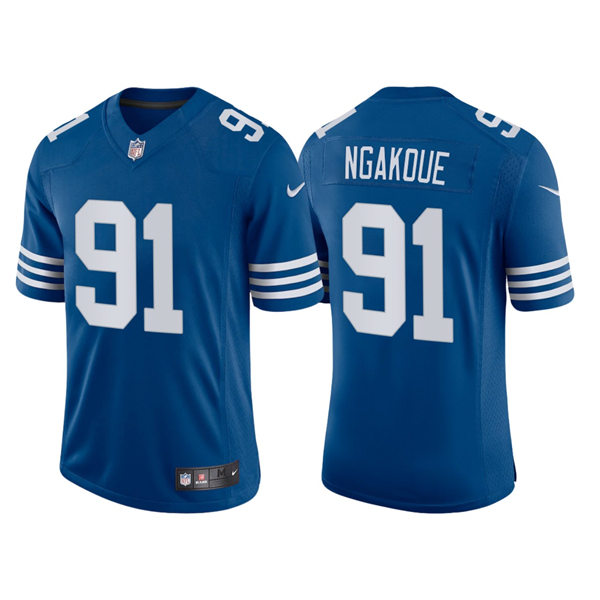 Mens Indianapolis Colts #91 Yannick Ngakoue Nike Royal Alternate Retro Vapor Limited Jersey