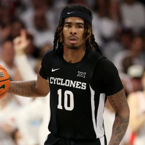 Mens Iowa State Cyclones #10 Keshon Gilbert Nike 2023 Black Cyclones College Basketball Jersey 