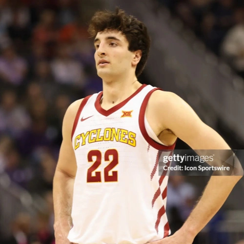 Mens Iowa State Cyclones #22 Milan Momcilovic Nike 2023 White Cyclones College Basketball Jersey 