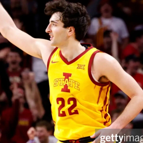 Mens Iowa State Cyclones #4 George IV Nike 2021 Gold Team Logo College Basketball Jersey 