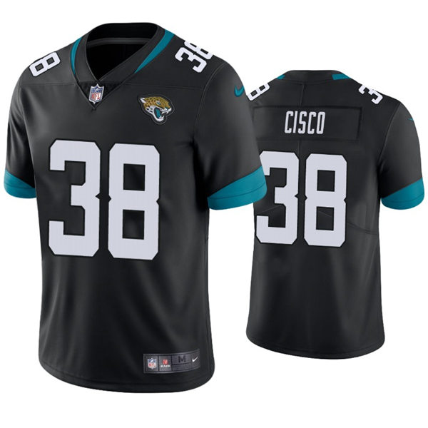 Mens Jacksonville Jaguars #38 Andre Cisco Nike Black Vapor Untouchable Limited Jersey