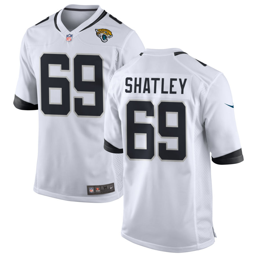 Mens Jacksonville Jaguars #69 Tyler Shatley Nike White Vapor Untouchable Limited Jersey
