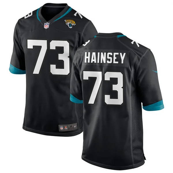 Mens Jacksonville Jaguars #73 Robert Hainsey Nike Black Vapor F.U.S.E. Limited Jersey 