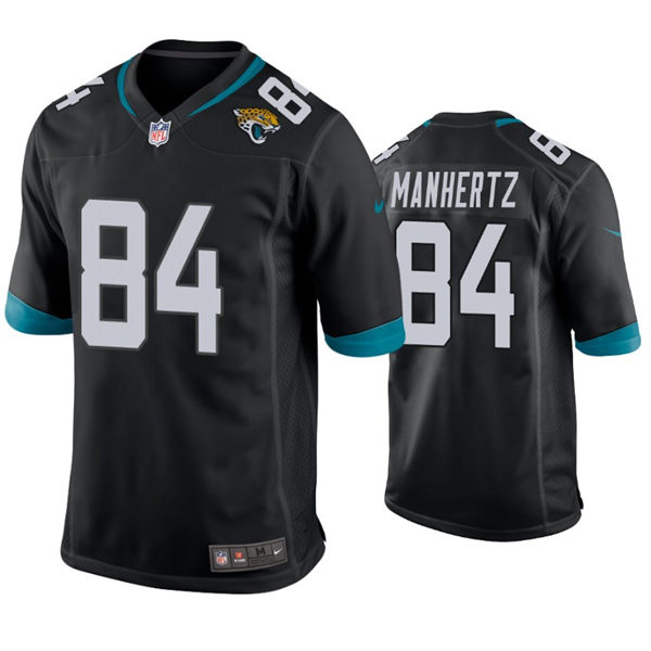 Mens Jacksonville Jaguars #84 Chris Manhertz Nike Black Vapor Untouchable Limited Jersey