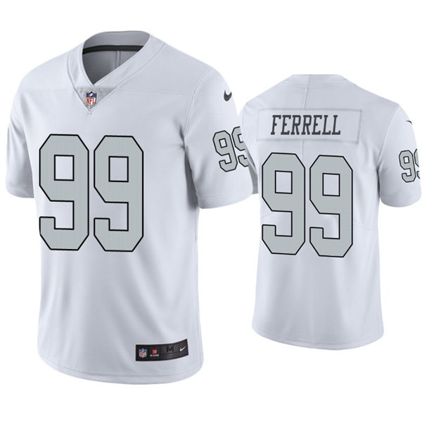 Mens Las Vegas Raiders #99 Clelin Ferrell Nike White Color Rush Legend Player Jersey
