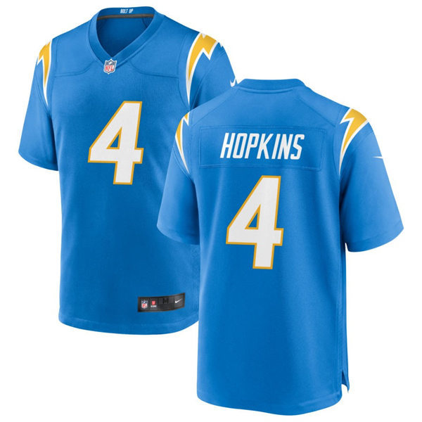 Mens Los Angeles Chargers #4 Dustin Hopkins Nike Powder Blue Vapor Limited Player Jersey