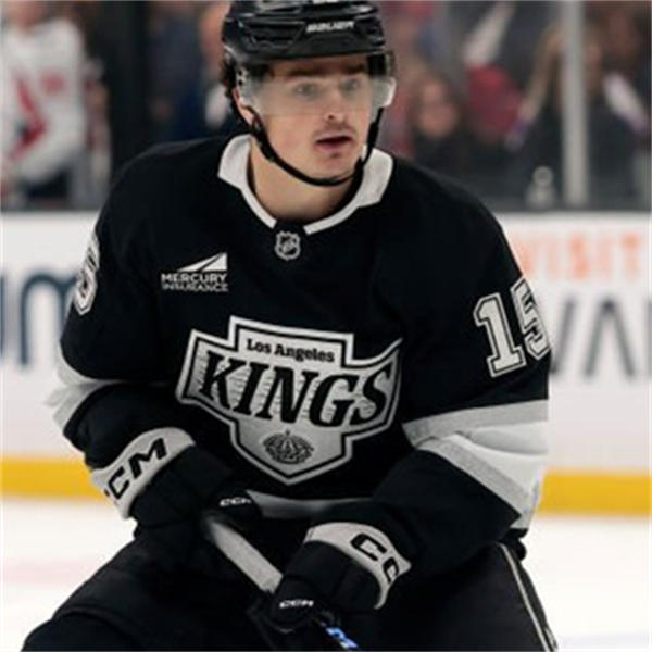 Mens Los Angeles Kings #15 Alex Turcotte Fanatics Black Home Player Jersey 