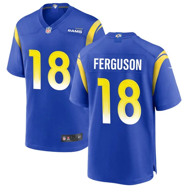 Mens Los Angeles Rams #18 Terrance Ferguson Nike Royal Vapor Vapor F.U.S.E. Limited Jersey 