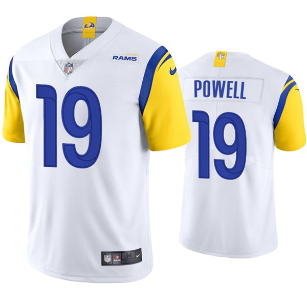 Mens Los Angeles Rams #19 Brandon Powell Nike 2021 White Modern Throwback Vapor Limited Jersey