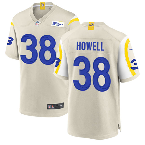 Mens Los Angeles Rams #38 Buddy Howell Nike Bone Vapor Untouchable Limited Jersey