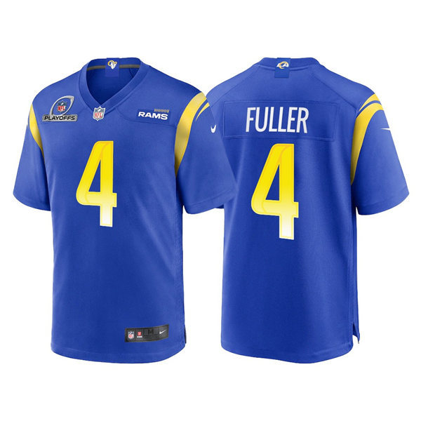Mens Los Angeles Rams #4 Jordan Fuller Nike Royal Vapor Untouchable Limited Jersey