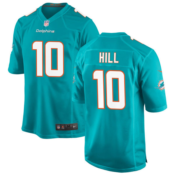Mens Miami Dolphins #10 Tyreek Hill Nike Aqua Vapor Limited Jersey