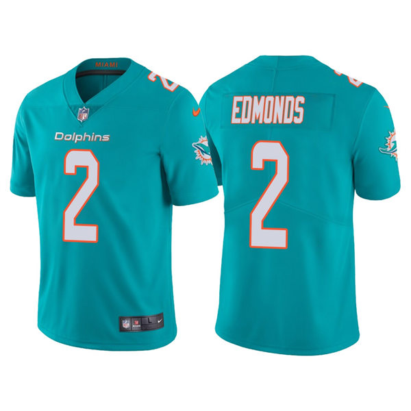 Mens Miami Dolphins #2 Chase Edmonds Nike Aqua Vapor Limited Player Jersey