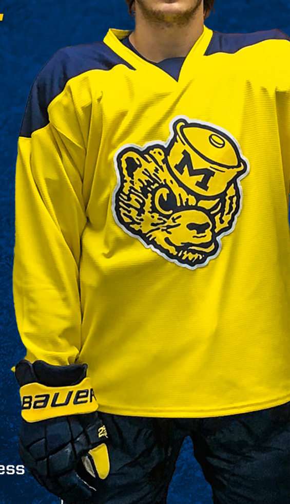 Mens Michigan Wolverines Custom Quinn Hughes Tyler Motte DYLAN LARKIN Zach Werenski Cameron York Owen Power Gold Colleg