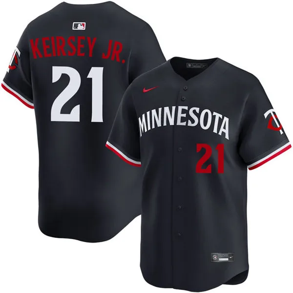 Mens Minnesota Twins #21 DaShawn Keirsey Jr. Nike Navy Alternate Vapor Limited Player Jersey 