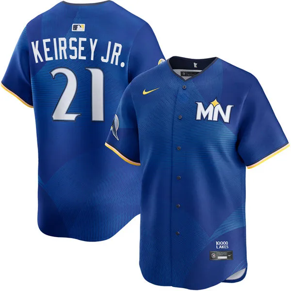 Mens Minnesota Twins #21 DaShawn Keirsey Jr. Nike Royal City Connect Limited Jersey 