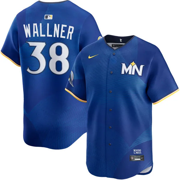 Mens Minnesota Twins #38 Matt Wallner Nike Royal City Connect Limited Jersey 