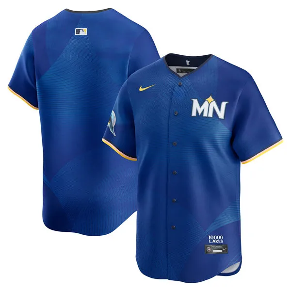 Mens Minnesota Twins Blank  Nike Royal City Connect Limited Team Jersey 