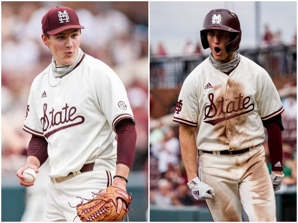 Mens Mississippi State Bulldogs #24 Will Bednar 2021 Tan Adidas Full-button Baseball Game Jersey