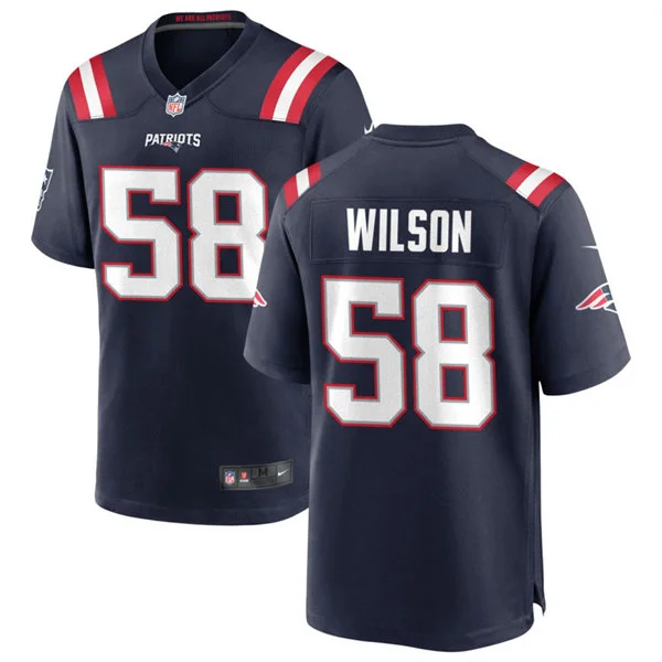 Mens New England Patriots #58 Jared Wilson Nike Navy Vapor F.U.S.E. Limited Jersey 