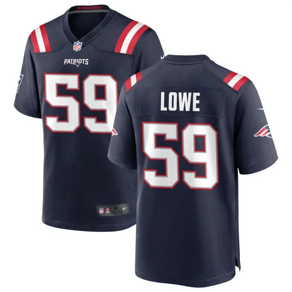Mens New England Patriots #59 Vederian Lowe Nike Navy Vapor F.U.S.E. Limited Jersey 