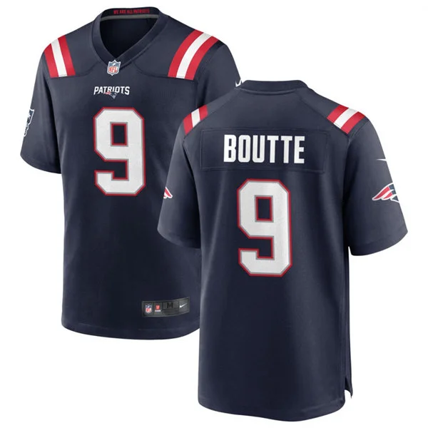 Mens New England Patriots #9 Kayshon Boutte Nike Navy Vapor F.U.S.E. Limited Jersey 