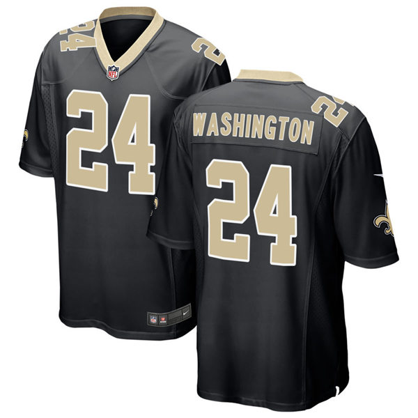 Mens New Orleans Saints #24 Dwayne Washington Nike Black Vapor Untouchable Limited Jersey