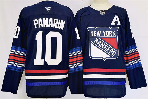 Mens New York Rangers #10 Artemi Panarin Fanatics Navy Alternate Premium Jersey 