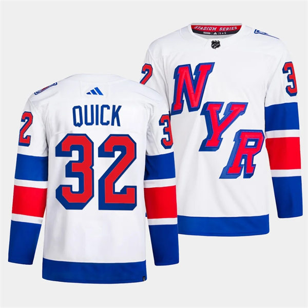 Mens New York Rangers #32 Jonathan Quick 2024 NHL Stadium Series Jersey White  