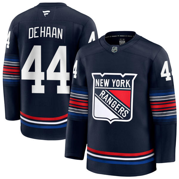 Mens New York Rangers #44 Calvin de Haan Fanatics Navy Alternate Premium Jersey 
