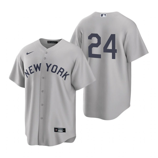 Mens New York Yankees #24 Matt Carpenter Gray 2021 Field of Dreams Jersey