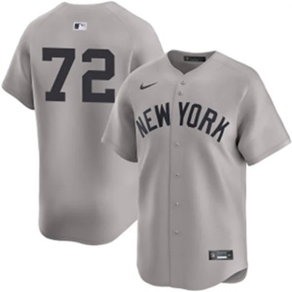 Mens New York Yankees #72 Jose Caballero Nike Gray Away Limited Jersey 