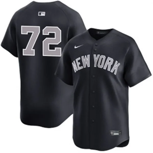 Mens New York Yankees #72 Jose Caballero Nike Navy Grey Alternate 2nd New York Limited Jersey 