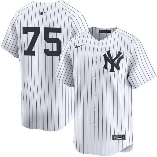 Mens New York Yankees #75 Camilo Doval Nike White Home Limited Jersey 