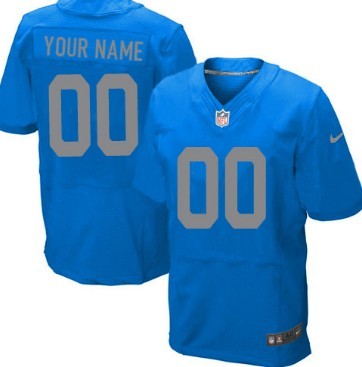 Mens Nike Detroit Lions Customized Navy Blue 2017 Throwback Jersey