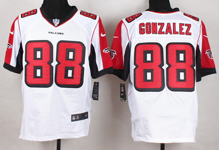 Mens Nike Elite Jersey Atlanta Falcons #88 Tony Gonzalez White