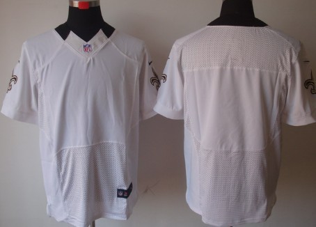 Mens Nike NFL Elite Jersey New Orleans Saints Blank White