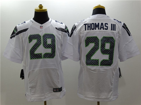 Mens Nike NFL Elite Jersey Seattle Seahawks #29 Earl Thomas III White