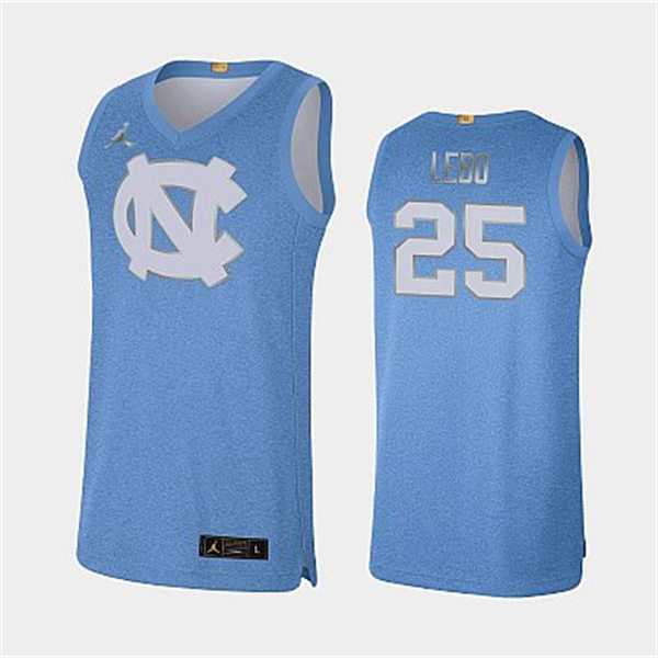 Mens North Carolina Tar Heels #25 Creighton Lebo Blue Rivalry Limited 100th Anniversary Jersey