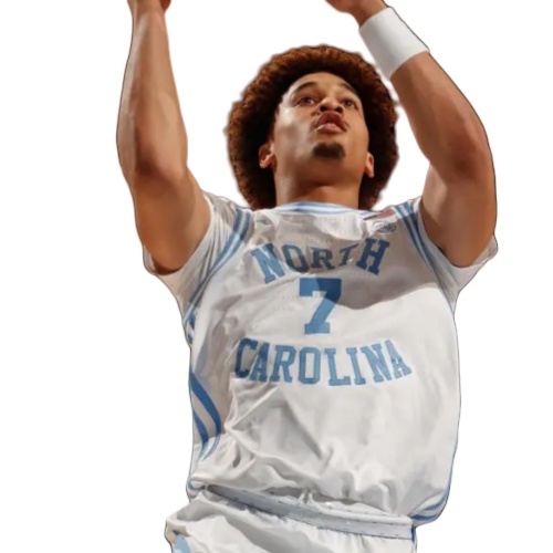 Mens North Carolina Tar Heels #7 Seth Trimble White Round Neck Retro Basketball Jersey 