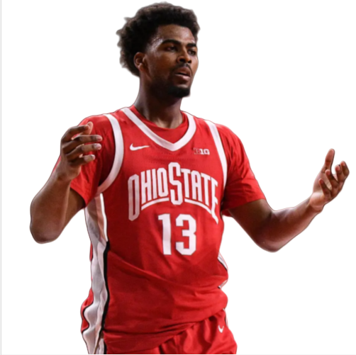 Mens Ohio State Buckeyes #13 Sean Stewart Nike 2025 Scarlet Basketball Jersey 