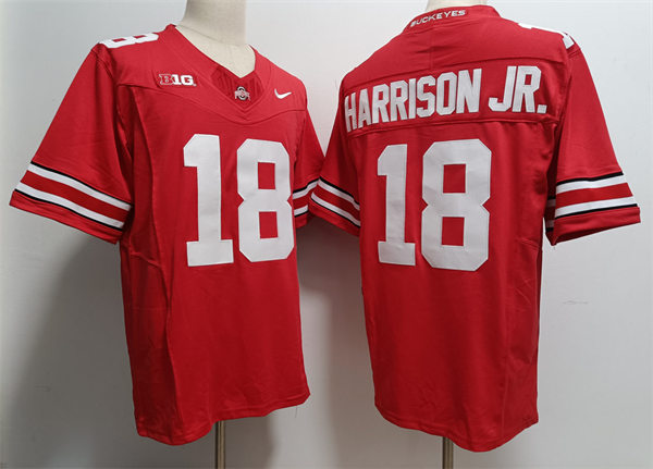 Mens Ohio State Buckeyes #18 Marvin Harrison Jr. Nike 2023 F.U.S.E. Elite Scarlet College Football Game