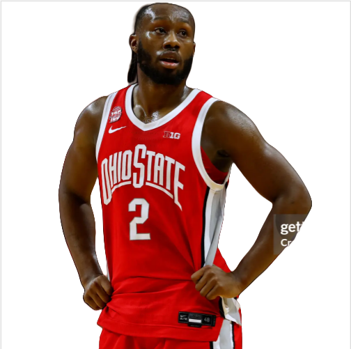 Mens Ohio State Buckeyes #2 Bruce Thornton Nike 2025 Scarlet Basketball Jersey 