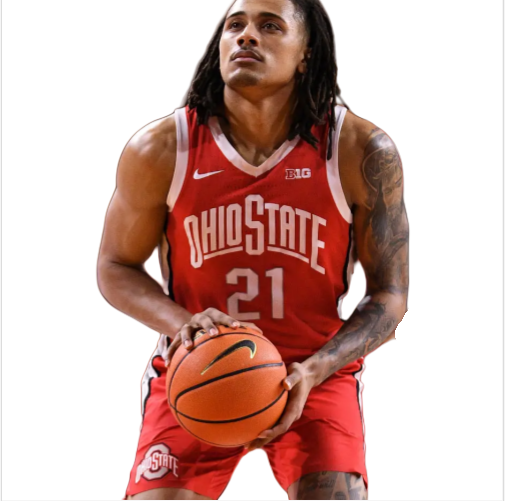 Mens Ohio State Buckeyes #21 Devin Royal Nike 2025 Scarlet Basketball Jersey 