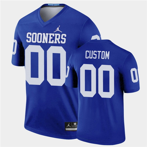 Mens Oklahoma Sooners Custom Wanya Morris Brey Walker Clayton Smith Billy Bowman Key Lawrence Tre Bradford Jordan Blue Leg