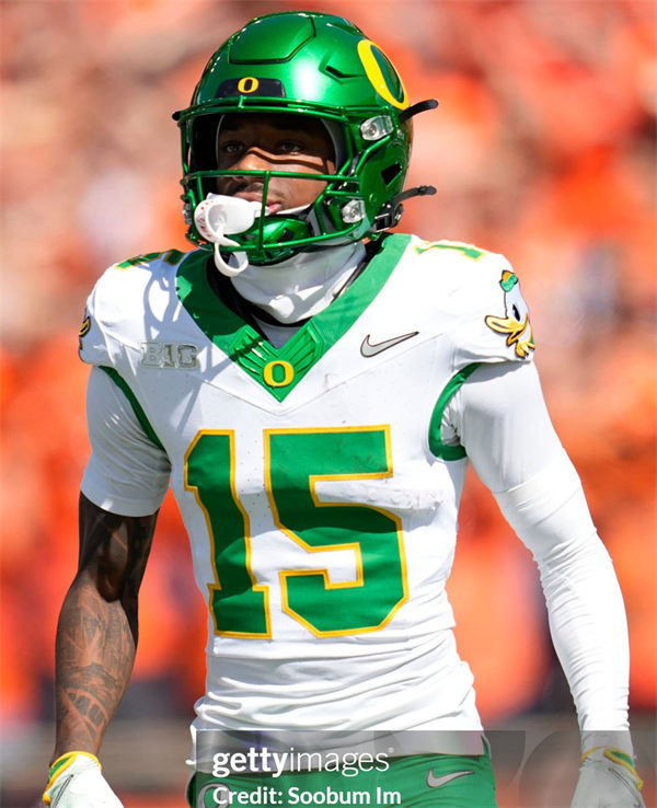 Mens Oregon Ducks #15 Tez Johnson Nike F.U.S.E.Limmited 2024 White MIGHTY OREGON Football Game Jersey 