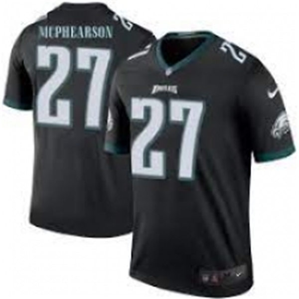 Mens Philadelphia Eagles #27 Zech McPhearson Nike Black Vapor Limited Jersey
